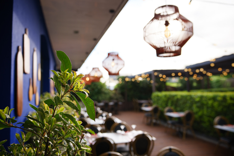 Terrasse du restaurant La Tonnelle, diso design