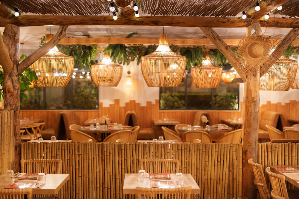Décoration du restaurant La Tonnelle à Maurepas par Diso design