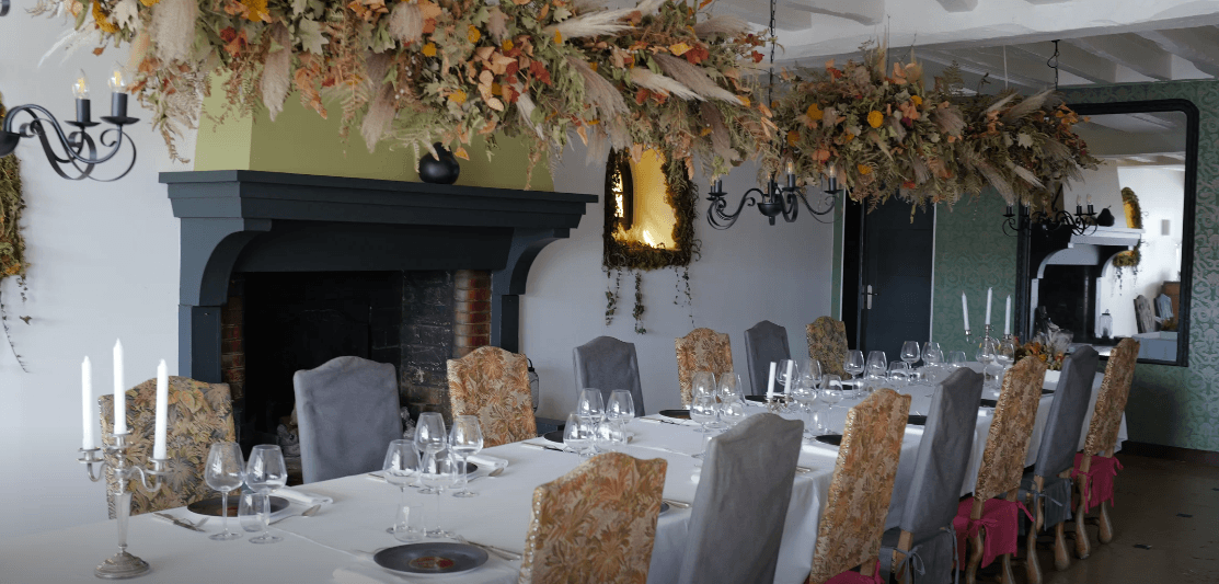 home staging pour le restaurant la table du chateau, décoré par diso design