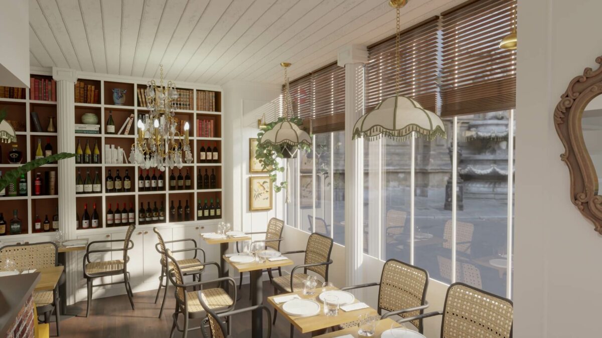 Projet de décoration du restaurant Tadam – Paris 13e