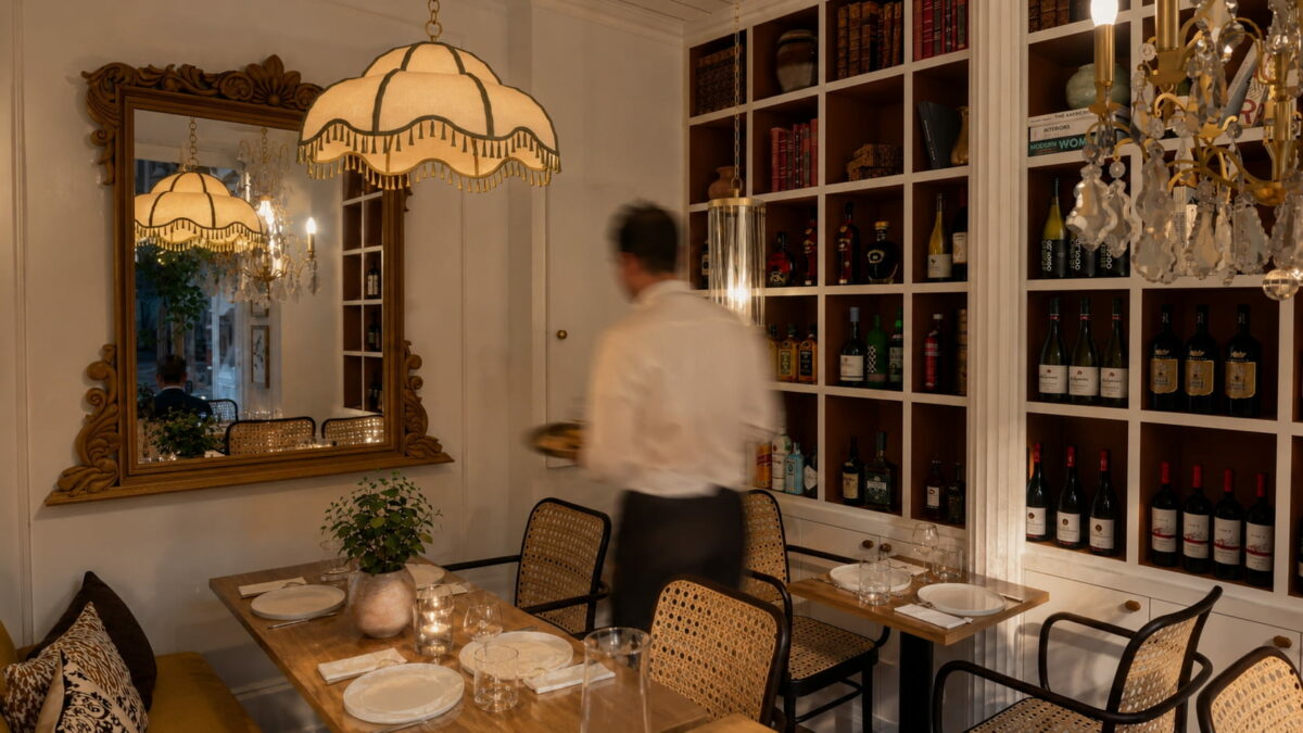 vue 3d projet de restaurant de diso design