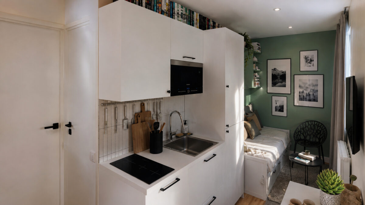 Agencement petit studio 10m2 diso design
