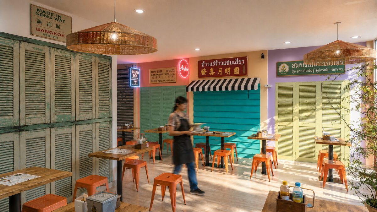 Image du projet de décoration du restaurant Zaap Thaï à Lyon par Diso design